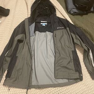 mens columbia rain jacket